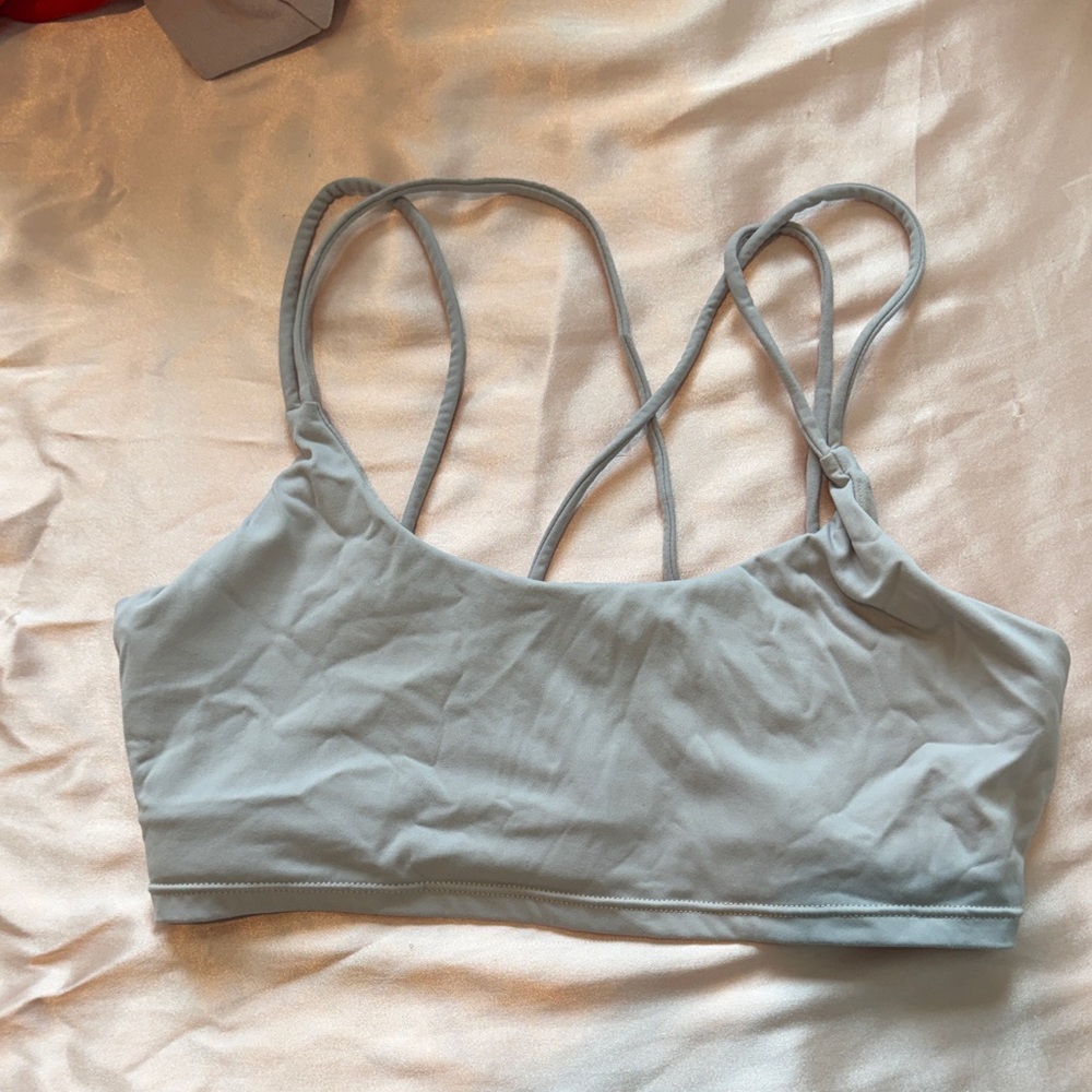 YoungLA Light Blue Strappy Sports Bralette